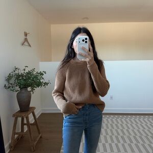 Quince Organic Cotton Fisherman Knit Sweater